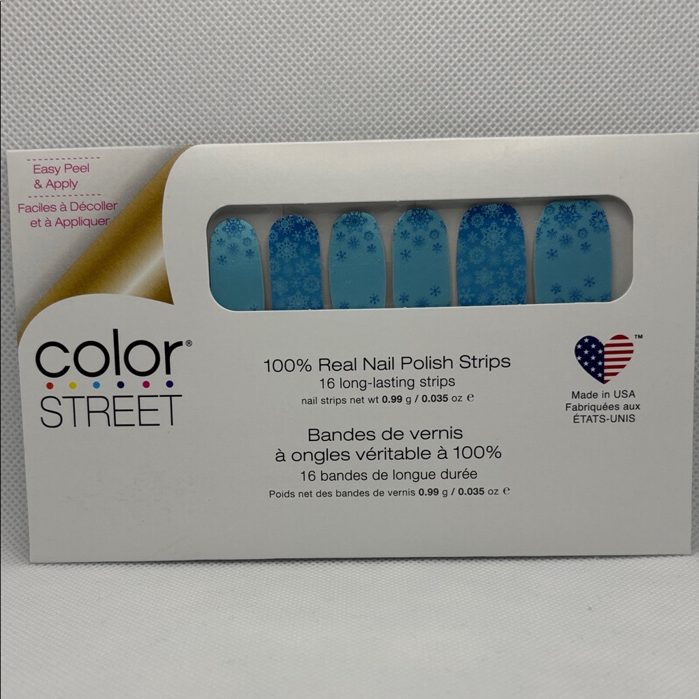 💅 3/$10 - Color Street Winter Blue Nail Strips - Cold Front